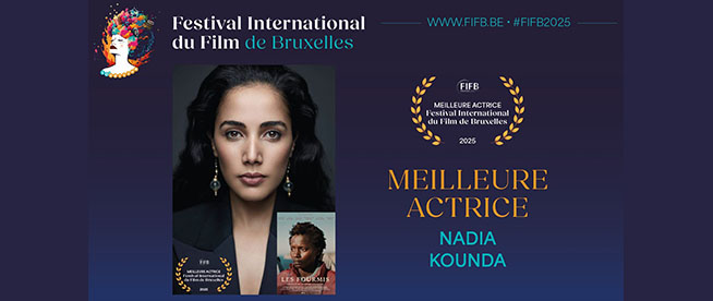 Nadia Kounda, meilleure actrice au Festival international du film de Bruxelles
