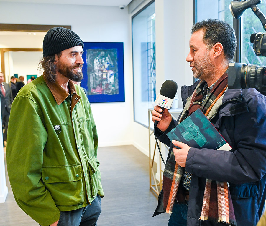 Revue de presse de l'exposition “Facture Texture” de Mohamed Aaouina - Al Aoula
