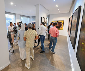 Vernissage de l'exposition de Hassan Kouhen
