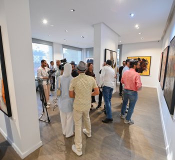 Vernissage de l'exposition de Hassan Kouhen
