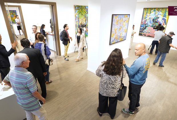 Vernissage de l'exposition "Sanctuary Kingdom" de Rachid Bouhamidi