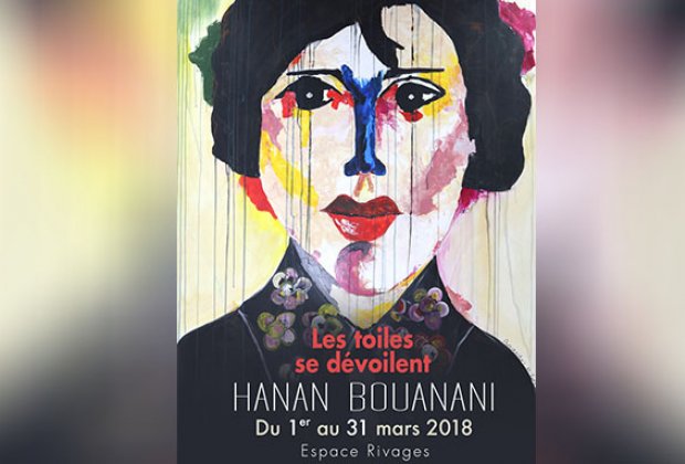 Vernissage de l'exposition "Les toiles se dévoilent" de Hanan BOUANANI