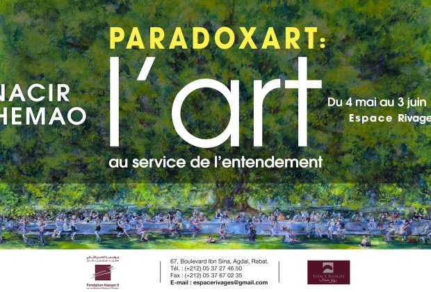 Vernissage de l'exposition "Paradoxart: l’art au service de l’entendement" de Nacir CHEMAO