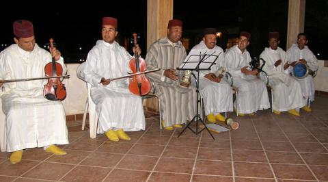 Orchestre de melhoun à Erfoud